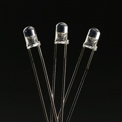 3/5mm Clear Ultra Bright LED Light Bulb Red Blue White Green Yellow Pink Purple