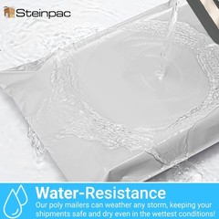 Steinpac Large Poly Mailers 19X24 50 Pack Self-Sealing Package Envelopes Strong