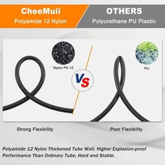 30 FT 1/4 DOT Air Line 1/4″ PA12 Nylon Pneumatic Tubing 9.1 Meter 1/4 Inch OD Pn