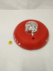 System Sensor PC2RL Fire Alarm Horn Strobe Ceiling Red No Mounting Plate