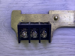 Terminal Block Row 3 Positions Screw Electric Barrier Strip #2