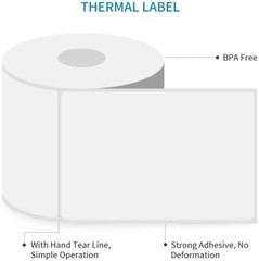 Direct Thermal 4×6 450/per roll 1800 Labels 4 Rolls Shipping Zebra Eltron etc.