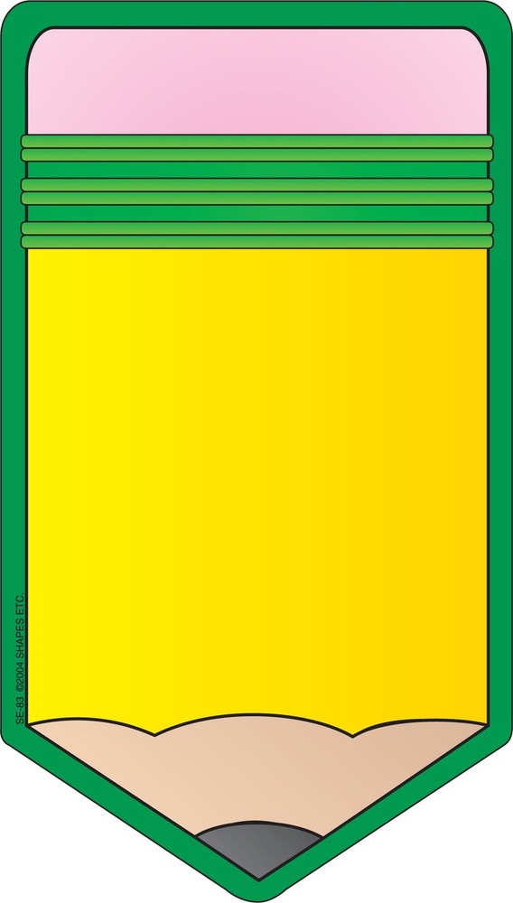 SHAPES ETC. 50 Sheets Pencil Large Notepad 5in x 7in Size Back to School Clas…