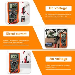 Digital Multimeter AC DC Voltmeter Ammeter Ohmmeter Volt Tester Meter 830L USA