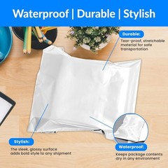 Durable 19×24″ Poly Mailers in 125 Count – Waterproof & Secure Shipping Solution