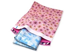 14×17 Inch Poly Mailers Butterfly, Marble Tile, Clouds, Leopard, Roses, Flowers