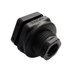 Banjo Poly Bulkhead Tank Fitting with EPDM Gasket 1/2″ FNPT – TF050