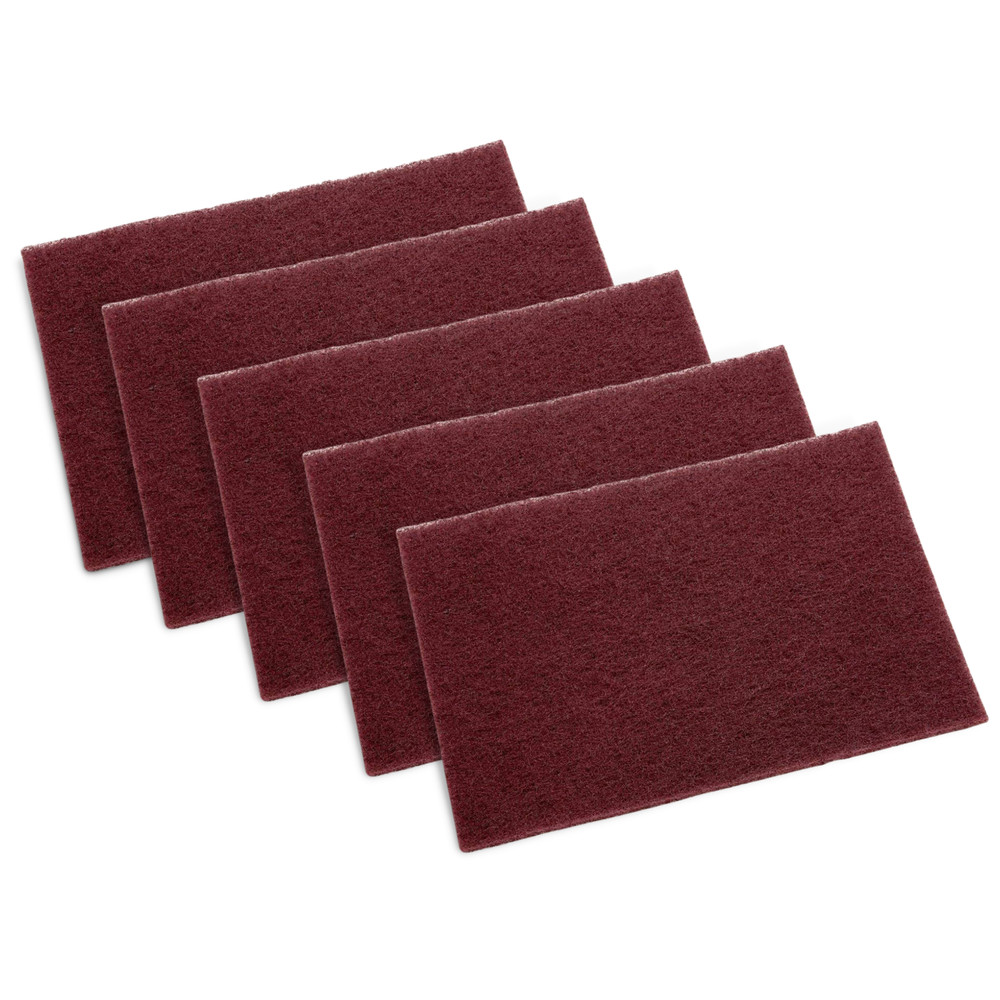 Scotch-Brite 7447B Pro Hand Pad [Very Fine]: 6 in. x 9 in. (Red) *5-pack