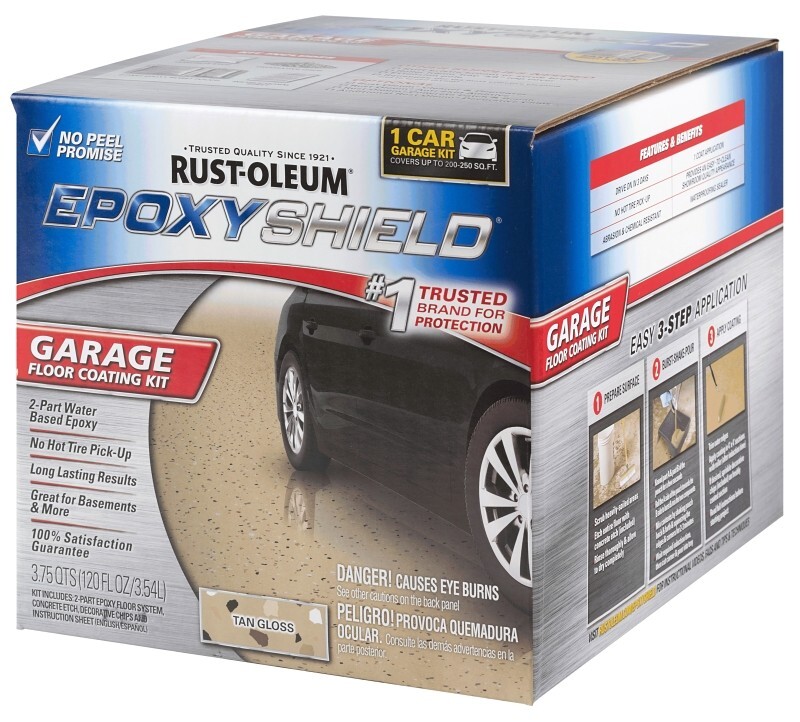 NEW Rustoleum 251966 Epoxy Shield Tan Garage Floor COATING Paint KIT 6924450