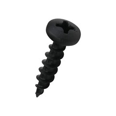 200 Pack #8 x 3/4″ Coarse Deep Thread Pan Head Screws Black Phosphate Wood MDF