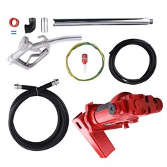 15GPM 12V Fuel Transfer Pump w/Nozzle Kit for Gas Diesel Kerosene New
