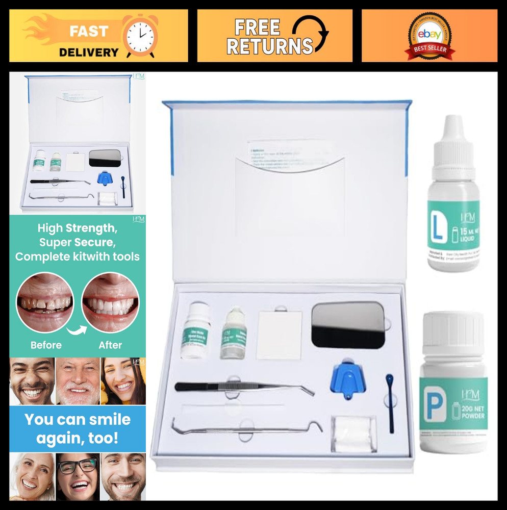 Zinc Oxide Eugenol Dental Cement Kit | Instant Tooth Repair & Crown Filling | DI