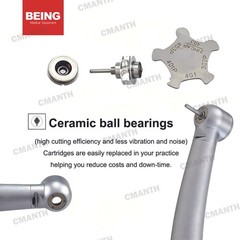 BEING Dental Fiber Optic High Speed Handpiece LED 4/6 Holes Coupler For KAVO NSK