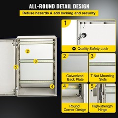 Reinforced Electrical Box 60x40x23cm Durable Build