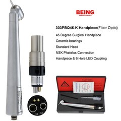 BEING Dental 45° Angle Surgical Handpiece High Speed Fiber Optic NSK Coupler 6H