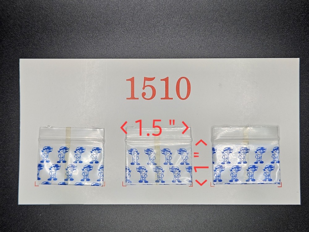 300PCS “Blue BOY”designer Baggie Size (1.5″ X 1.0”)1510 Apple brand🍎Mini ZiP
