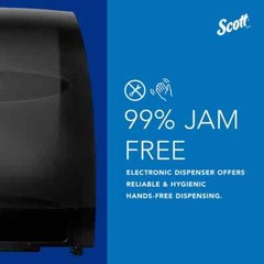 Scott 48860 Hands-Free Gray Paper Towel Dispenser: 15.8″ H x 12.7″ W x 9.6″ D