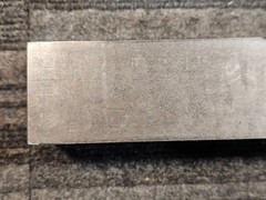 Square Idler Shaft Round End Bar 24″ Over All Length x 2″ Width, Silver