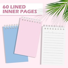 16Pack 3×5 Pocket Spiral Notepads With Lined Pages,at Work/School,Delight Colors