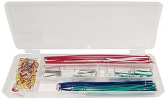 140 Piece Jumper Wires for Breadboarding, Assorted Lengths and Colors with Case