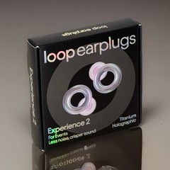 Loop Experience 2 Earplugs For Live Events/Concerts – Holographic Titanium
