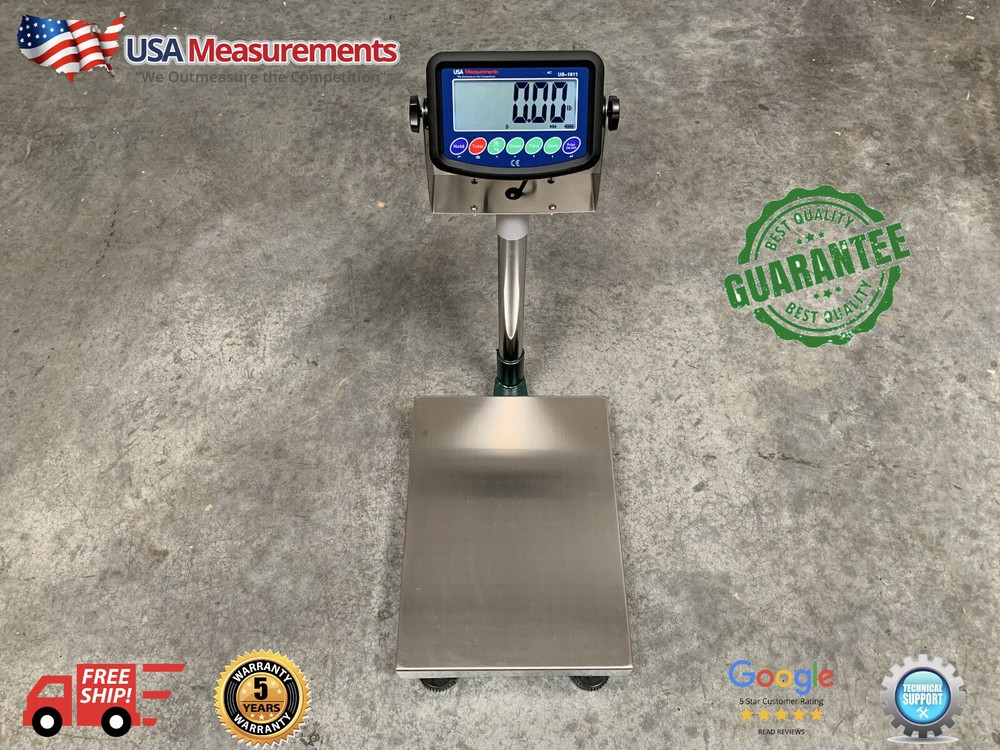 200 lb x .005 lb Digital Floor 12″x16″ Bench Scale Platform 100 kg x .002 kg