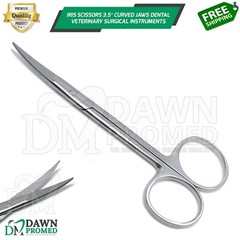 Iris Scissors 3.5″ Curved Jaws Dental Veterinary Surgical Instruments German Gr