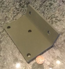 mounting angle bracket 1/4 inch 3 x 4 1/2 inches 1227397 4 holes 5 ton M939