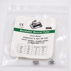1040 Dental ligature Ties Buccal Tube MBT Roth Edgewise 1st 2nd 018 022 Bondable