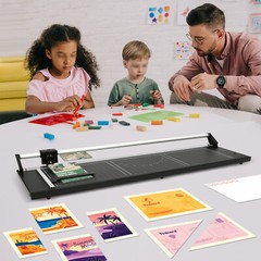 36″ Paper Cutter, Manual Precision Rotary Paper Trimmer For Film, Art Cardboard