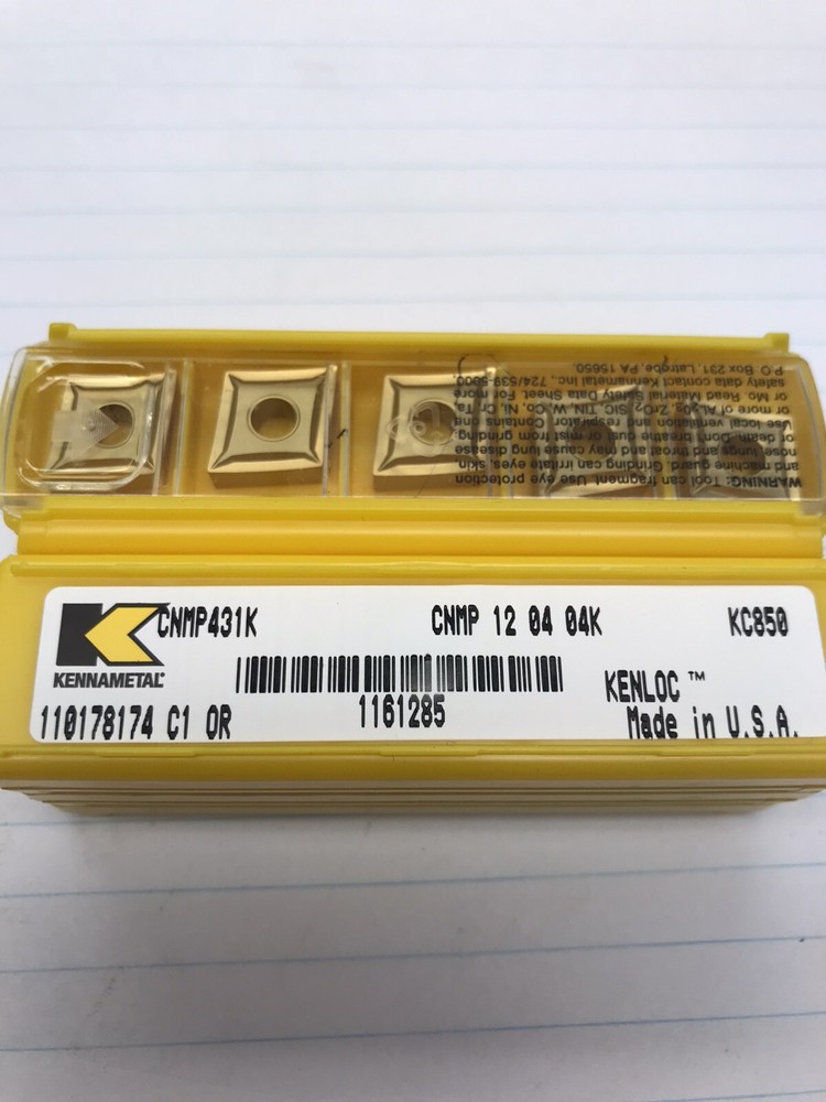 5 pcs. CNMP431K KC850 KENNAMETAL INSERT (loc M12)