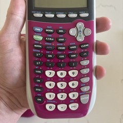 Texas Instruments Pink TI-84 Plus Silver Edition Graphing Calculator Cover,READ