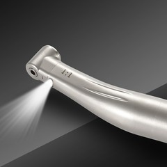 SANDENT Dental 1:1 Fiber Optic LED Contra Angle Handpiece Push Button E-type DT