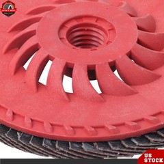 10 Pieces 4-1/2Inch × 7/8Inch 80 Grit T29 Ceramic Flap Sanding Disc 13300 RPM