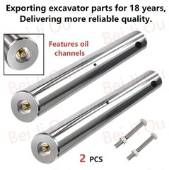 1 Pair of New Mini Excavator Bucket Pins 30mm X 200mm Long ，With grease nipple.