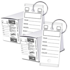 Versa-Tags Two Packs of 250 Dealership Key Tags Bulk – Genuine Versa-tag Key …
