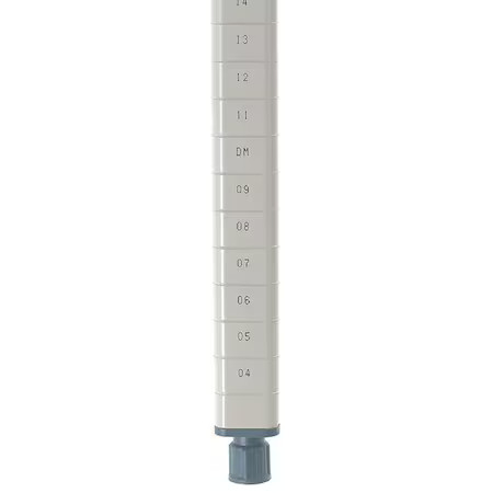 Metro Mq74pe Shelf Post, 74 H X 1 In. W, Tan, Pk4