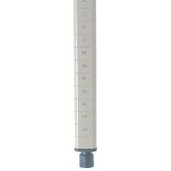 Metro Mq74pe Shelf Post, 74 H X 1 In. W, Tan, Pk4