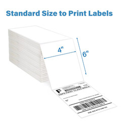 4×6 fanfold direct thermal shipping labels