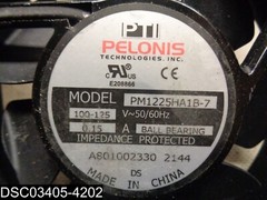 PM1225HA1B-7 Pelonis 100-125V 50/60 Hz Ac Fans