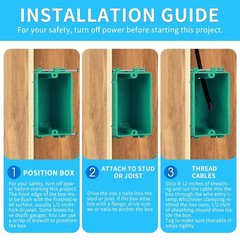 1-Gang New Work PPO Switch/Outlet Box, 18 Cu in, Listed, 1-Pack | PPO box ho…