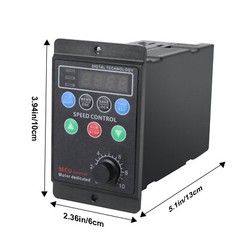 Single To 3 Phase 750W 1HP 220V Variable Frequency Drive Inverter VFD VSD 1-99HZ