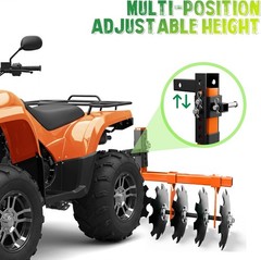 Disc Plow Harrow Universal Receiver Mount Height Heavy Duty Width Cut Disc Plow