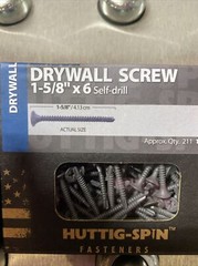 2 POUNDS 1-5/8″ X 6 DRYWALL SCREW PHILLIPS BUGLE SELF DRILLING