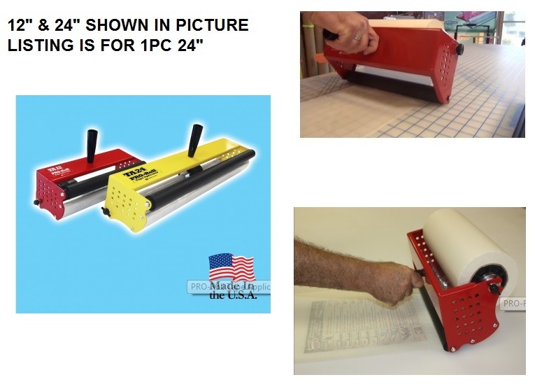 3″ TO 24″ PRO-ROLL TAPE APPLICATOR / HAND HELD PREMASK TRANSFER PAPER ROLLER