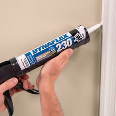 DAP DYNAFLEX 230 Premium Elastomeric Interior/Exterior Sealant: 10.1 fl oz. (Gre