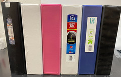 Mixed Lot of 6 Binders for $7.77 – (8-1/2 x 11 Multi-colors & sizes )RK