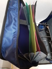 Amazon Basics 3 Ring Zipper Binder D-Ring Blue New