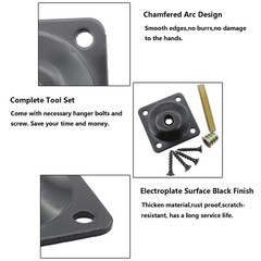 4PCS Leg Mounting Plate,TTZEZE Heavy Duty Top Plate for Leg,Leg Attachment Pl…