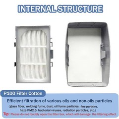 7093 P1OO Replacement Respirator Cartridge/Filter 1 Pair, EXP. Date 08/2029